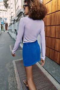 CORDUROY MINI SKIRT