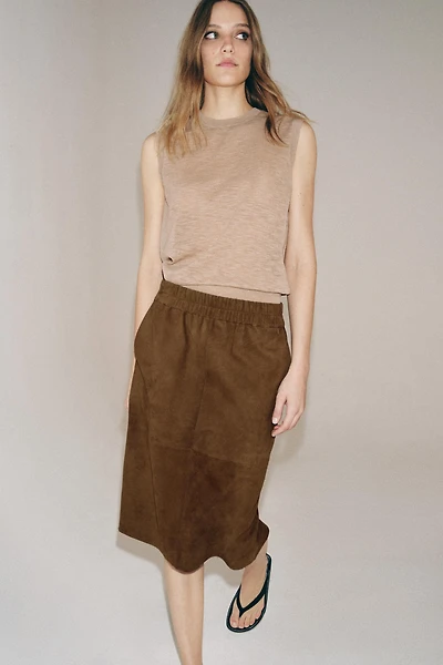 ZW COLLECTION LIMITED EDITION SUEDE SKIRT