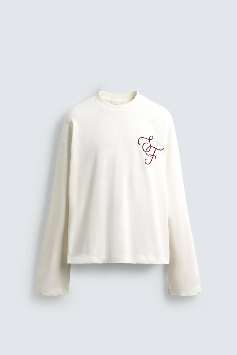 BOXY FIT EMBROIDERED T-SHIRT