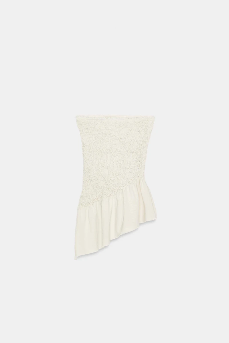 ASYMMETRIC BANDEAU TOP