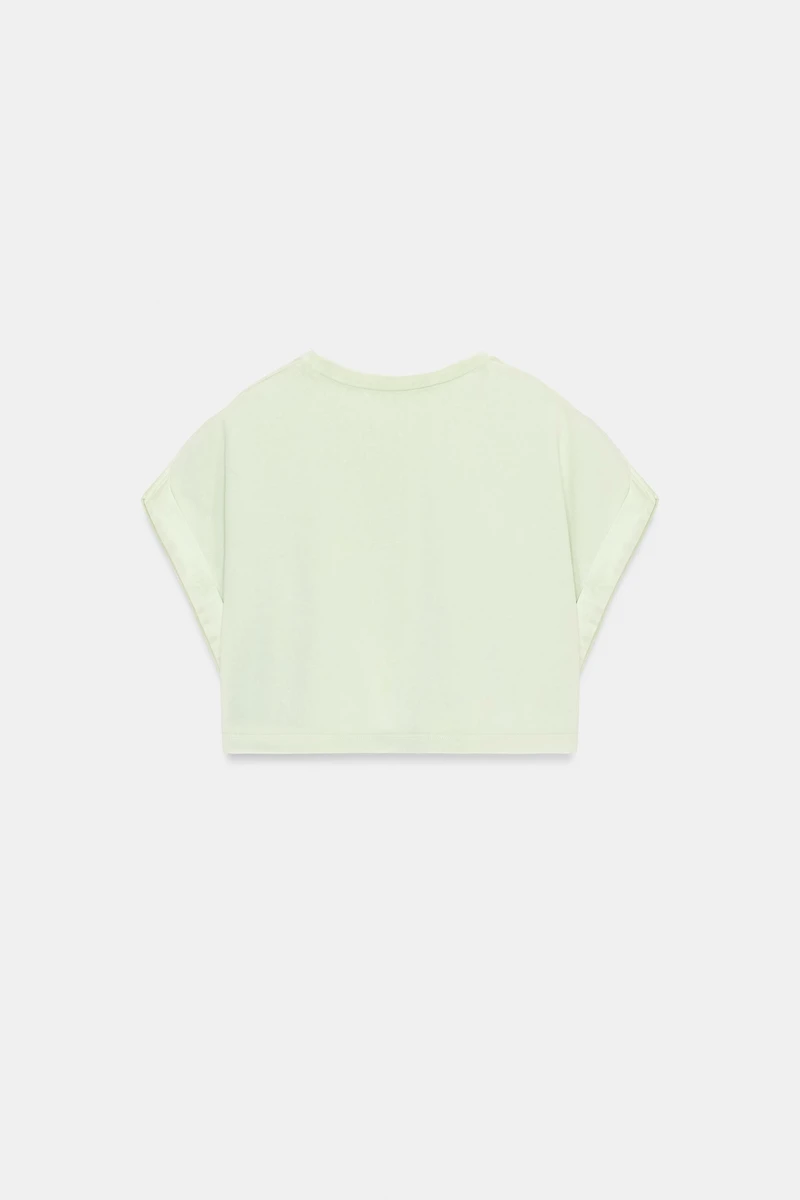 COMBINATION CROPPED T-SHIRT