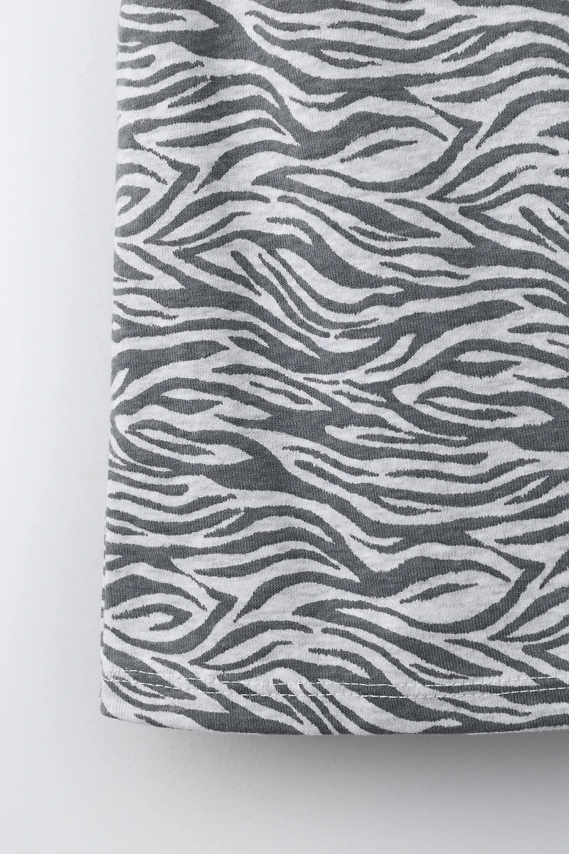 ZEBRA PRINT TOP