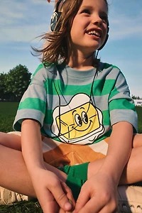 STRIPED TERRYCLOTH SHORTS