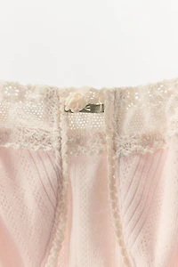 FLOWER POINTELLE BRALETTE