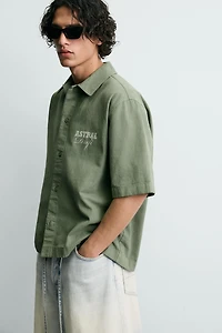 WASHED PRINTED SHIRT