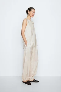 Pantalon bouffant fluide à rayures - STUDIO