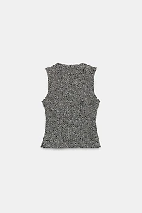 STRUCTURED BUTTON VEST