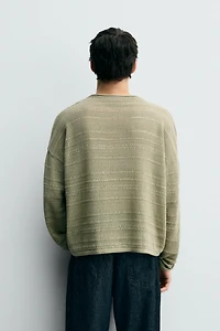 PULL EN JACQUARD À RAYURES