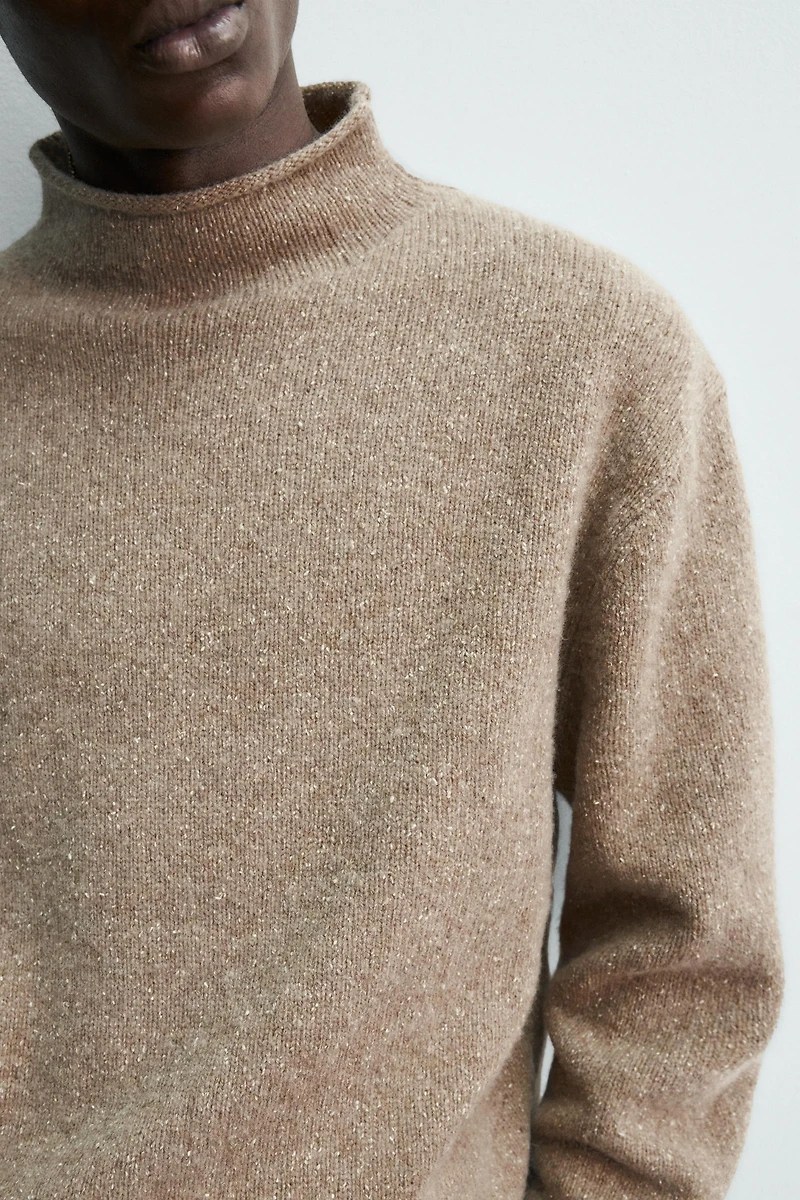 WOOL - SILK BOTTONATO SWEATER
