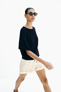 WIDE SLEEVE KNIT TOP