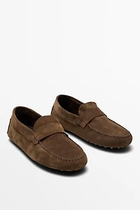 Soft leather ziowa penny loafers