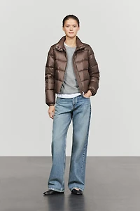 Stand collar down jacket