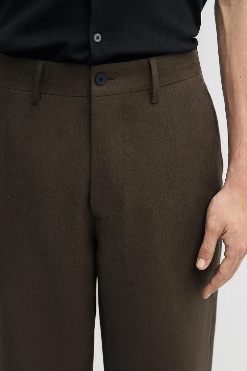 Linen suit trousers