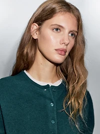 Cardigan en laine mélangée