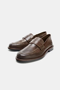LEATHER PENNY LOAFERS