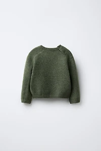 EMBROIDERED TREE KNIT SWEATER