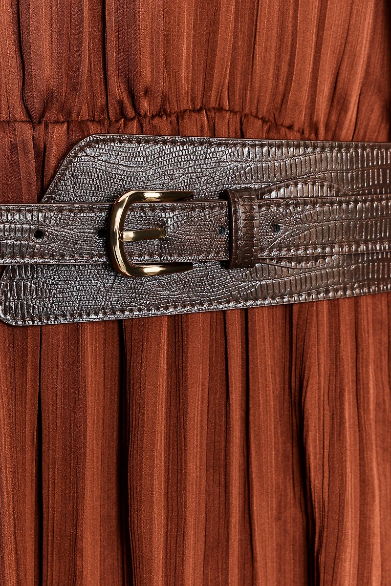 MIDI BELT DRESS