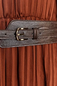 MIDI BELT DRESS