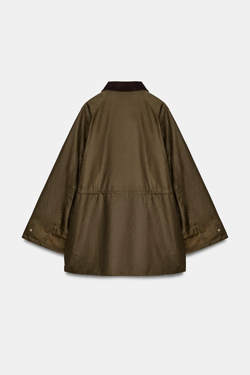 VESTE CIRÉE COL VELOURS CÔTELÉ ZW COLLECTION
