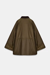 VESTE CIRÉE COL VELOURS CÔTELÉ ZW COLLECTION