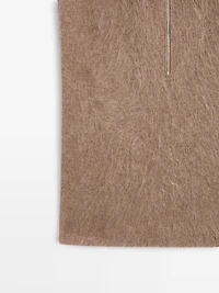 Plastron long fermeture Éclair 100 % cachemire