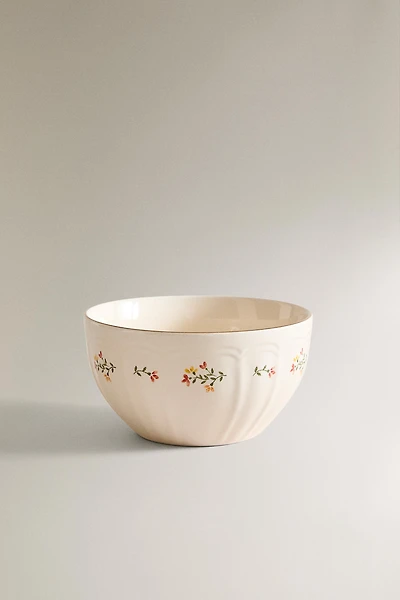 BOL PORCELAINE FLORAL