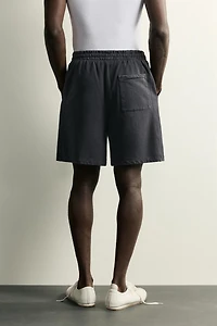 SHORT DE JOGGING DÉLAVÉ BASIQUE