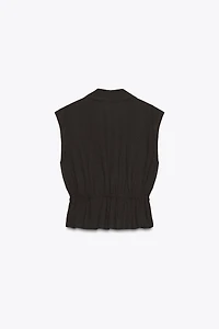 LINEN SAFARI TOP