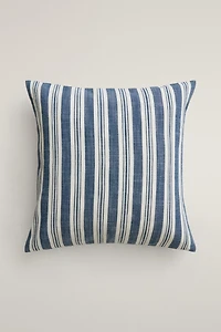 STRIPED THROW PILLOW COVER