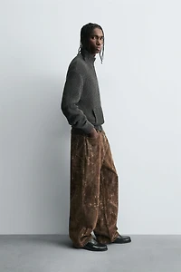 PANTALON DE CHARPENTIER À IMPRIMÉ ABSTRAIT