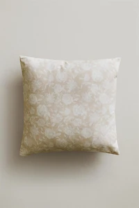 HOUSSE DE COUSSIN FLEURS