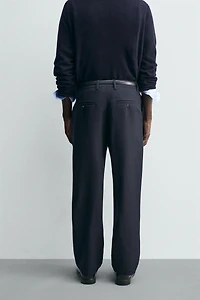 PANTALON STRAIGHT FIT 100% LAINE