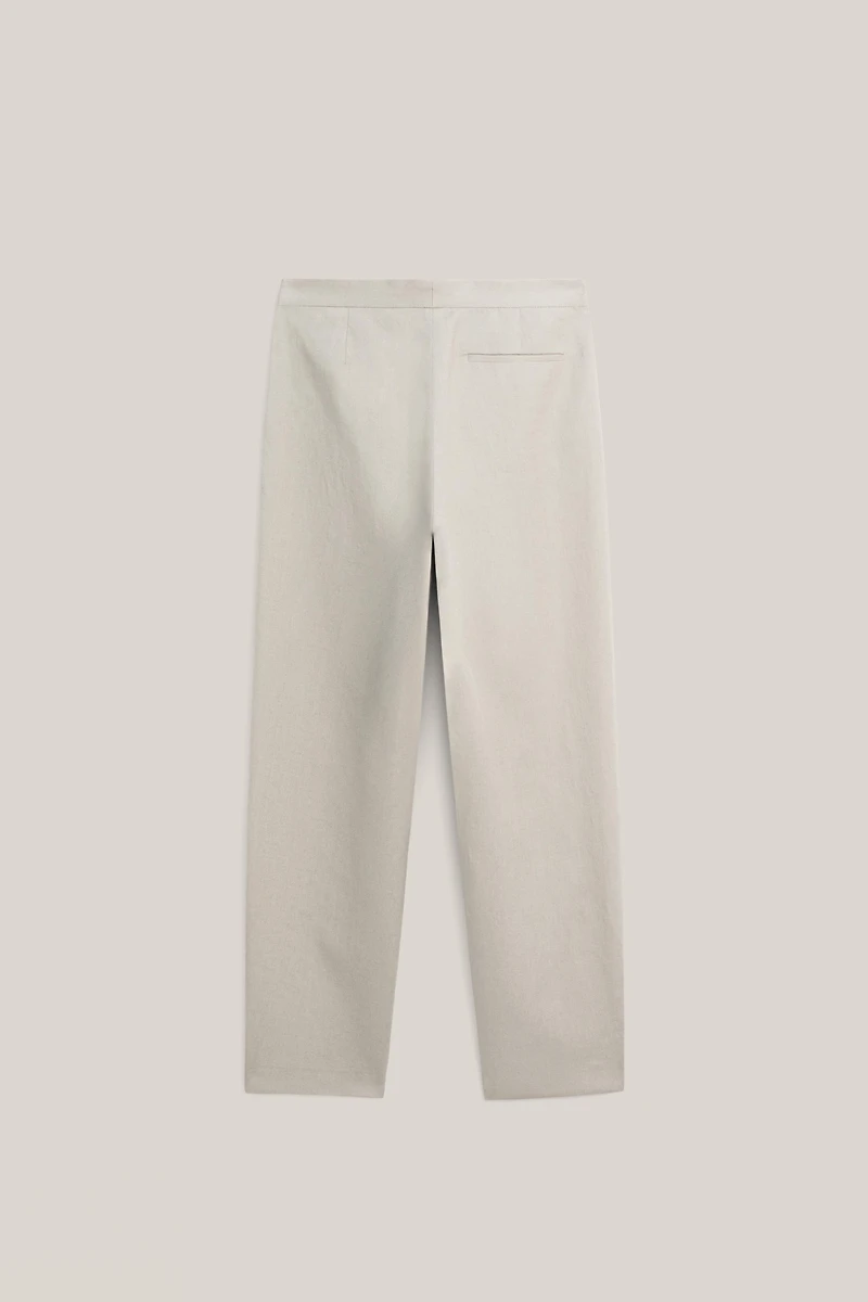 Linen suit trousers with waist detail - LIMITED EDITION