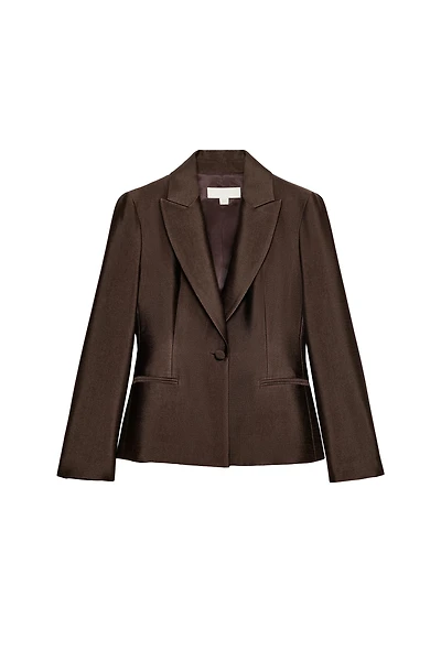 BLAZER AJUSTÉE SATINÉE