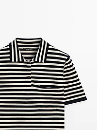 Polo en maille avec poche