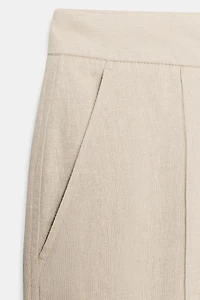 PANTALON SAFARI AVEC LIN