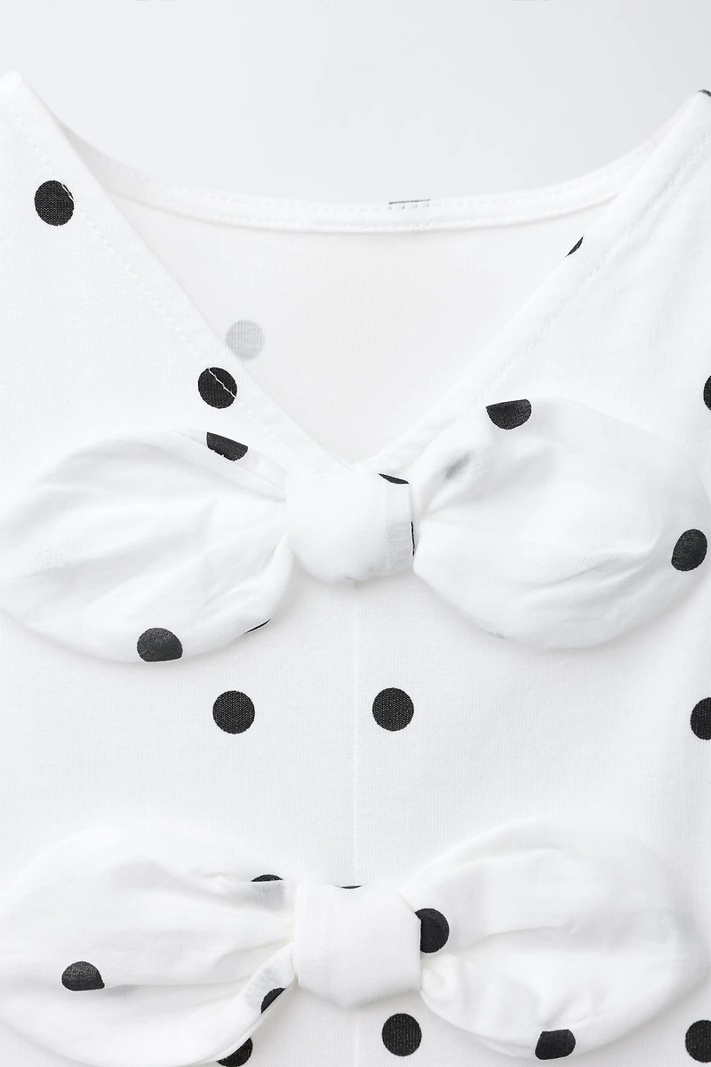 CONTRAST TIE T-SHIRT