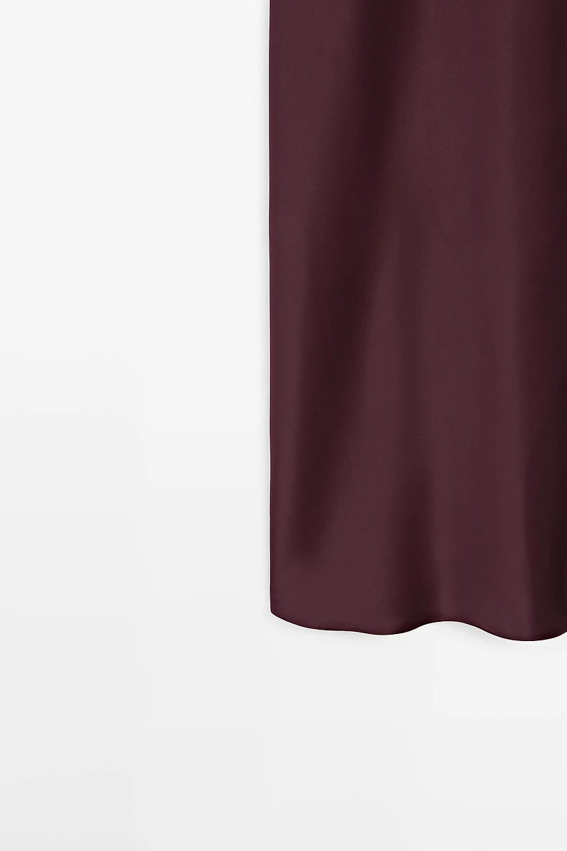 Robe midi fluide style nuisette