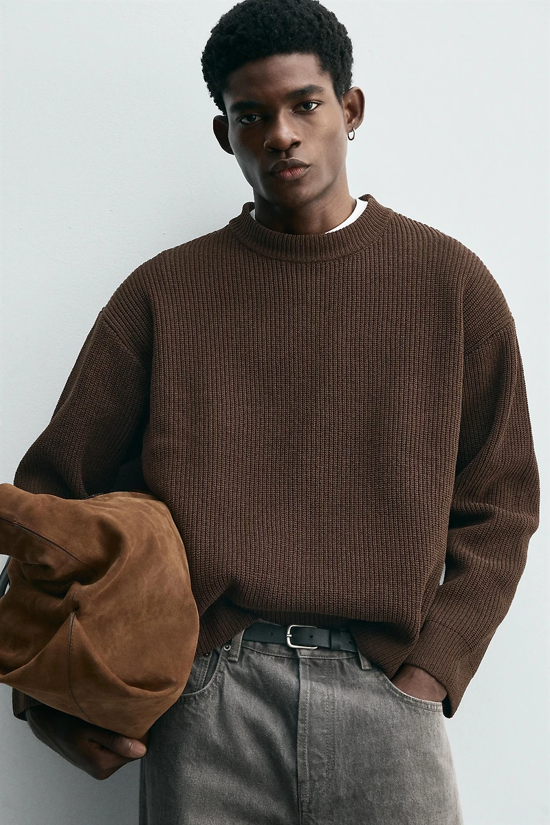 CHENILLE TEXTURED SWEATER