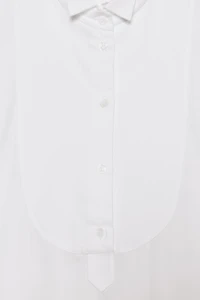 ZW COLLECTION BIB-FRONT POPLIN SHIRT