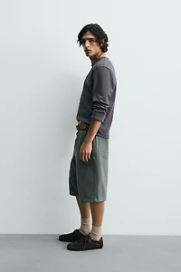 RIBBED WASHED PRINTED T-SHIRT