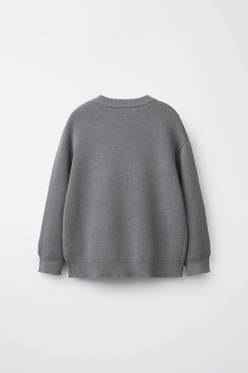 EMBROIDERED GRAFFITI KNIT JUMPER