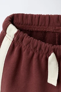 PLUSH PANTS WITH SIDE STRIPES