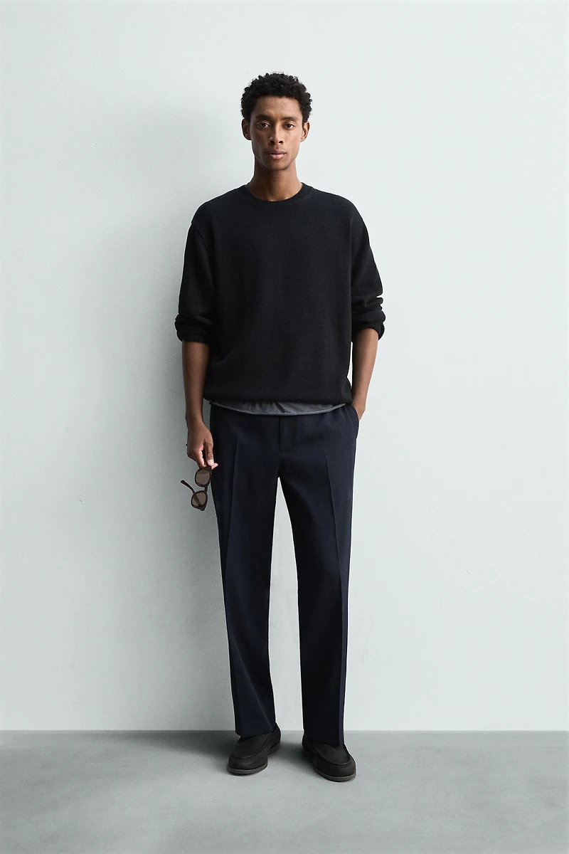 PANTALON REGULAR FIT 100 % LAINE