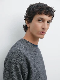 Pull col rond 100 % cachemire