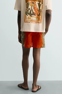 MAILLOT DE BAIN LONG À IMPRIMÉ FLORAL