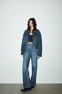 JEANS TRF WIDE LEG TAILLE HAUTE FULL LENGTH