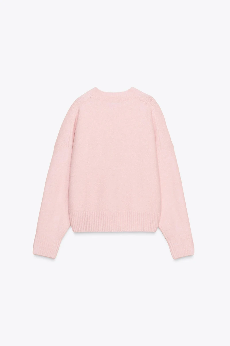 PULL DOUX EN MAILLE UNIE