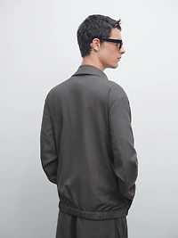 Blouson laine total look