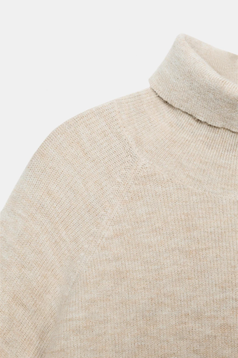 BATWING SLEEVE KNIT DRESS